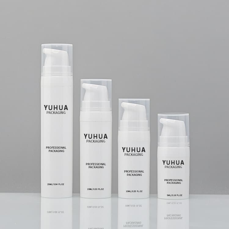 Cosmetic packaging — Refillable Press Pump Plastic Lotion Bottle 5ml 10ml 15ml 25ml Mini Size Airless Pump Bottle