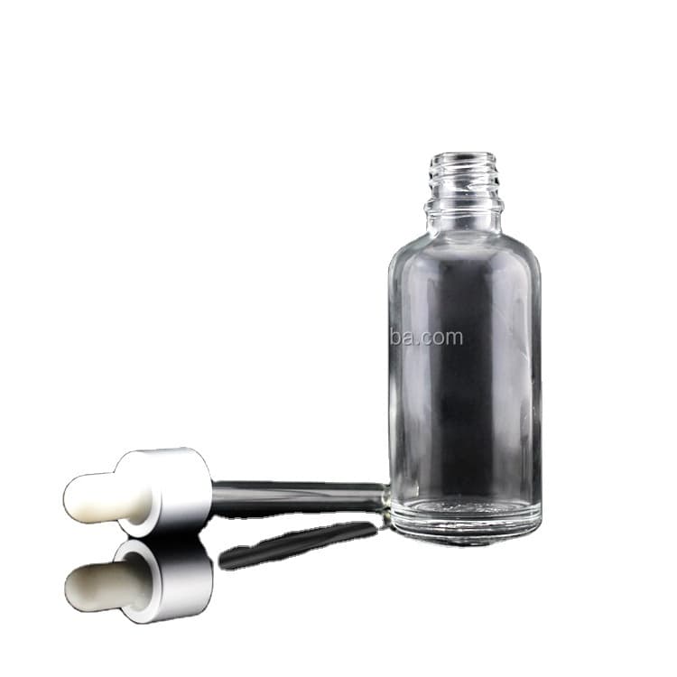 Cosmetic packaging — clear fancy dropper cosmetic skin care use bottle with spray pump new style