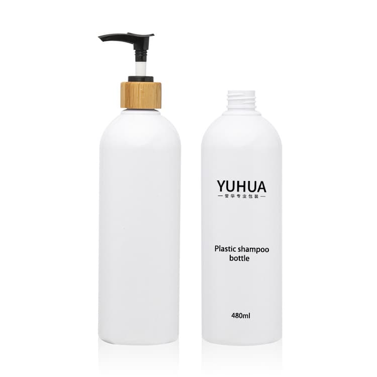 Cosmetic packaging — 250ml 480ml 500ml Eco Friendly Frosted Foam Pump Lotion PCR Bottle Plastic Shampoo Bottle Recycled Plastic PET Bottle