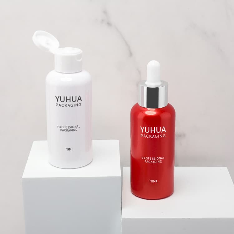 Cosmetic packaging — Recycled PET bottle small size travel packaging pet plastic flip cap plastic container lotion bottle hand wash gel bottle