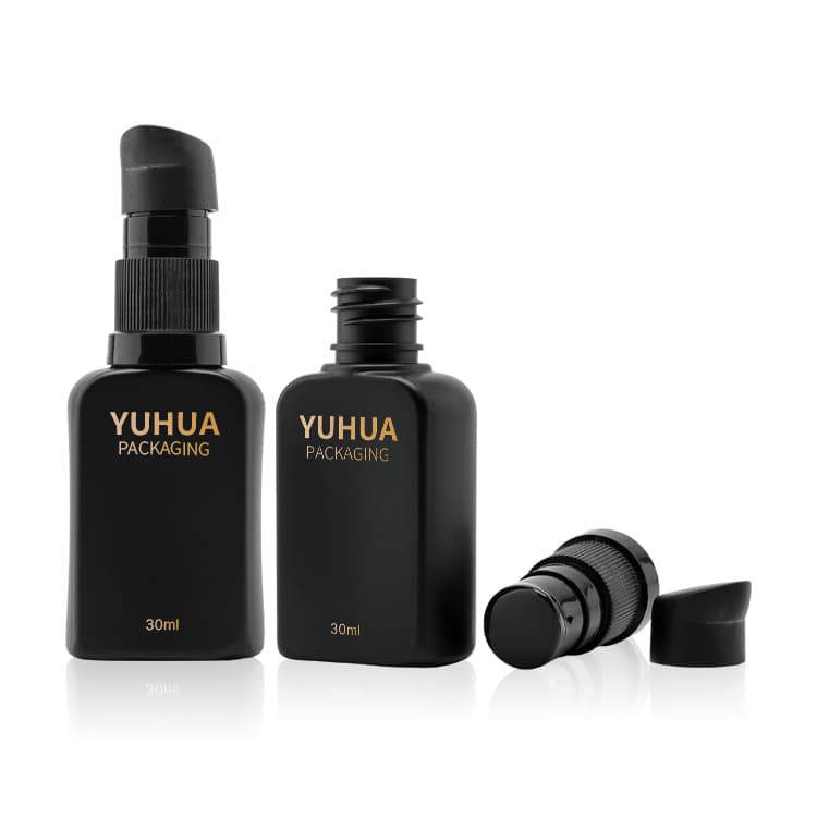 Cosmetic packaging — High Quality Matte 30ml Skin Care Lotion Bottles Portable Mini Cosmetic Packaging Travel Size Lotion Pump Bottles