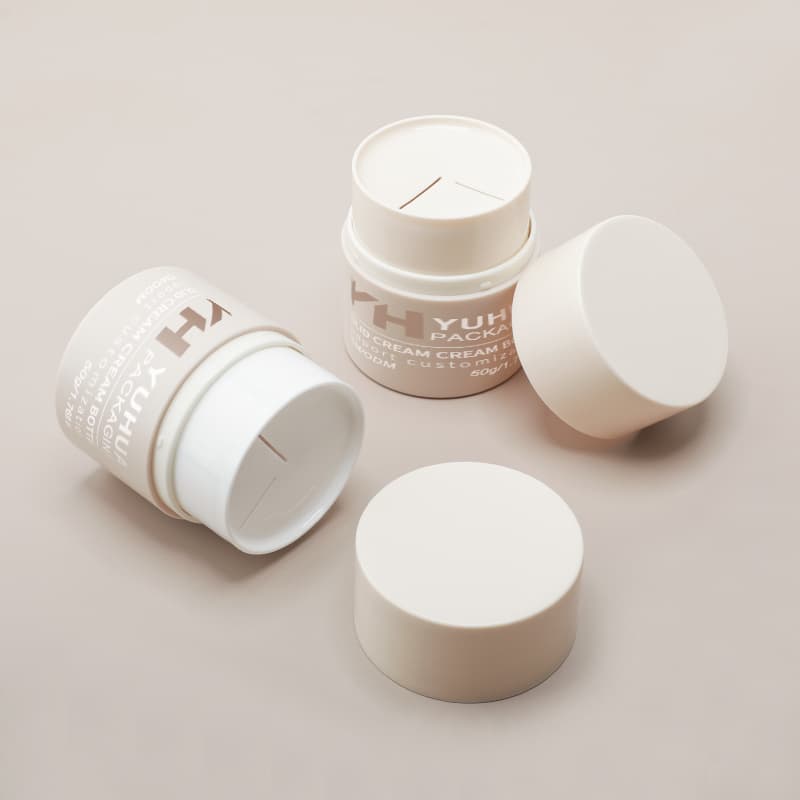 Cosmetic packaging — Eco-Friendly 45g/50g PP Body Butter Containers Rotating Makeup Remover Cream Jars with Lid