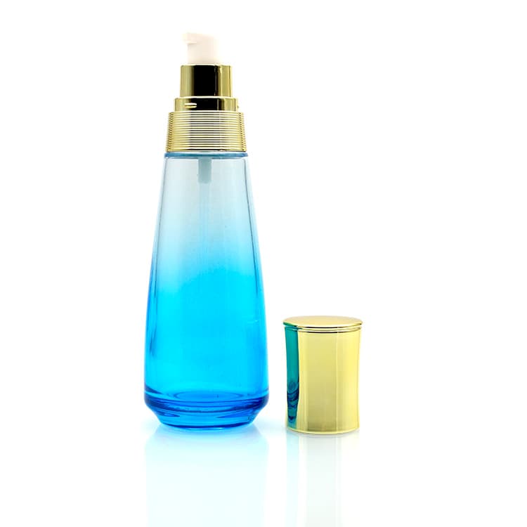 Cosmetic packaging — Glass Lotion Bottle 30ml/100ml/120ml Custom Color Cosmetic Packaging Bottles Set Container Manufacturers