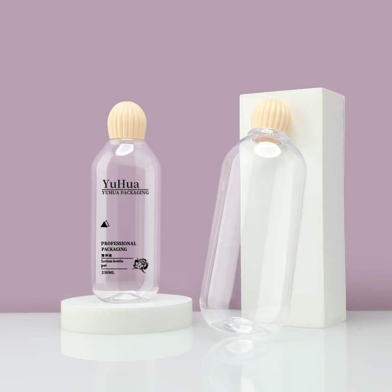Cosmetic packaging — Recyclable 250ml/400ml Plastic Lotion Pump Bottle with Screw Top Cap for Skincare Serum Toner Cosmetic Makeup Shampoo