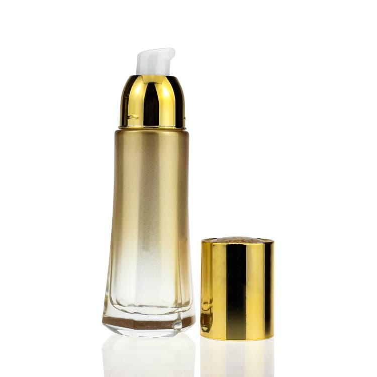 Cosmetic packaging — Glass Lotion Bottle 40ml/110ml/130ml Custom Color with color changing Cosmetic Packaging Bottles Set Container Manufacturers