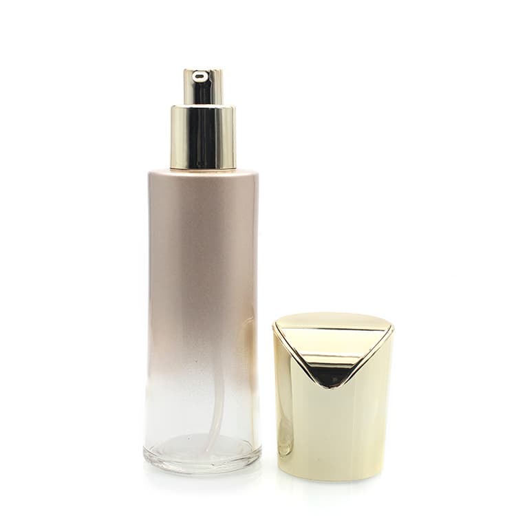 Cosmetic packaging — Glass Lotion Bottle 30ml/120ml  color changing with pump wholesale new stocks Cosmetic Packaging Bottles  Container Manufacturer