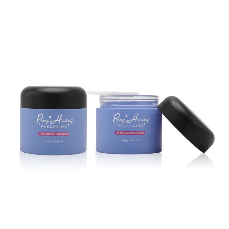 Cosmetic packaging — Wholesale 150g Wide Mouth Glass Jar Cosmetic Container Recycled Empty 5oz Cream Body Glass Jars