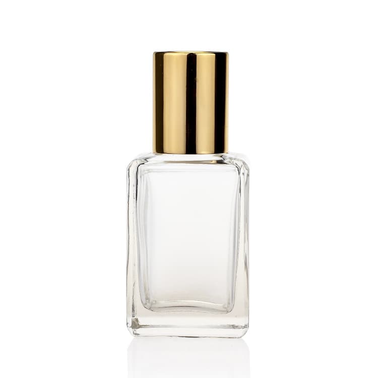 Cosmetic packaging — Foundation Bottles Transparent Make up Clear Glass Square Shape Luxury 30ml Glass Products Cosmetic Other Personal Care Gold Cap