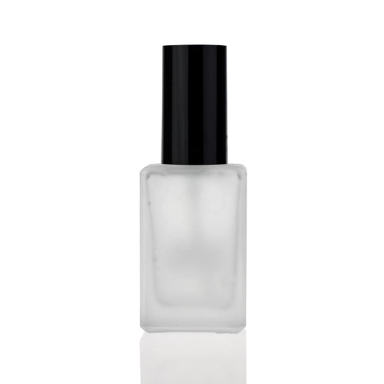 Cosmetic packaging — 1oz 30ml frost square rectangular cosmetic serum lotion pump glass bottle
