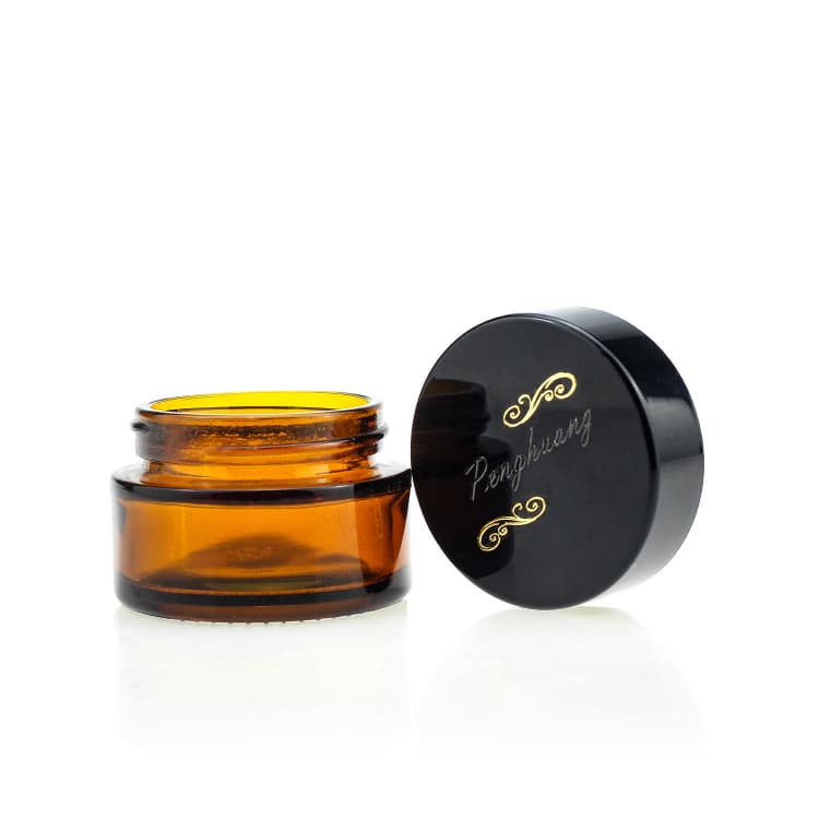 Cosmetic packaging — Clear amber Glass Cream jar 15g 30g 50g 100g  Face Cream Jars Container Manufacturers Cosmetic  Packaging Set for Skin Care Jar