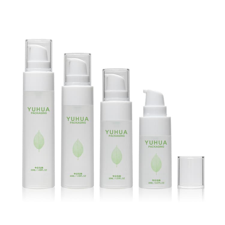 Cosmetic packaging — OEM/ODM Support Customized Airless Bottle 20ml 50ml Frosted Empty Plastic Packing 30ml Airless Pump Bottles