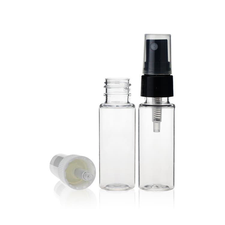 Cosmetic packaging — 27ml Recycling PET Plastic Cosmetic Packaging Lotion Mist Spray Bottle