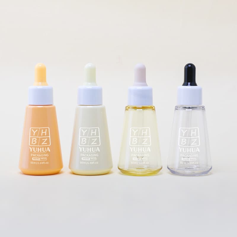 Cosmetic packaging — New Arrival 50ml PET Portable Conical Essential Oil Bottle for Skin Care Serum Perfume and Lotion