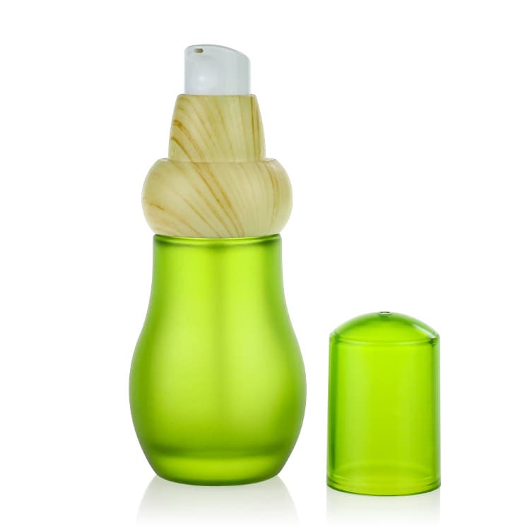 Cosmetic packaging — Glass Lotion Bottle 40ml/100ml/120ml Custom Color Cosmetic Packaging Bottles Set Container Manufacturers
