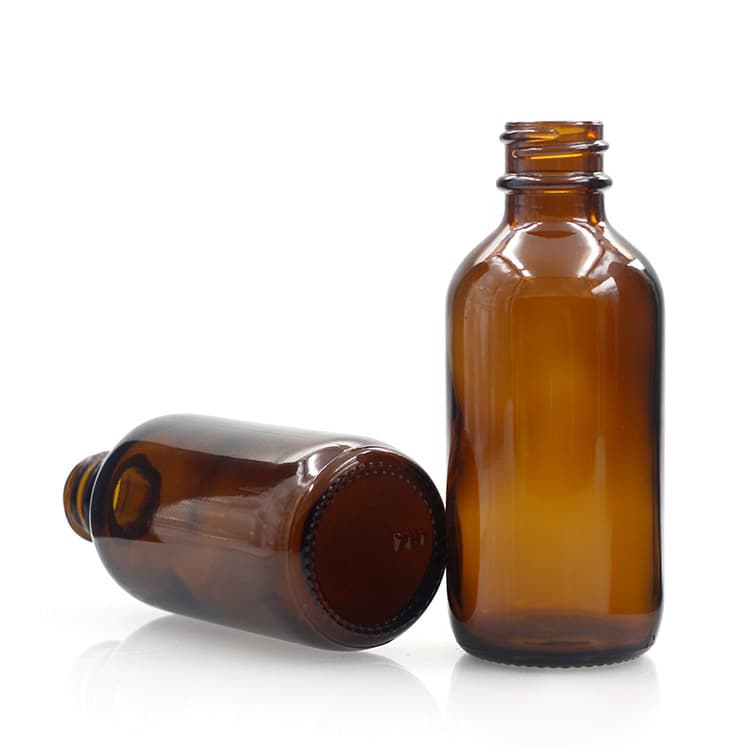 Cosmetic packaging — Boston Glass Bottles Massage Oil Glass Dropper Bottle 60ml Amber Body