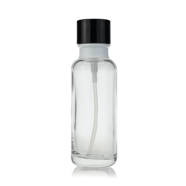 Cosmetic packaging — Clear  Glass Lotion Bottle 50ml/110ml/130ml Custom Color Cosmetic Packaging Bottles Set Container Manufacturers