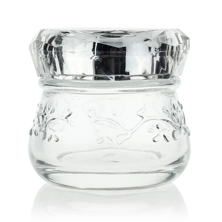 Cosmetic packaging — manufacturer container Cream Jar  clear Glass Jar Cosmetic Cream Packaging