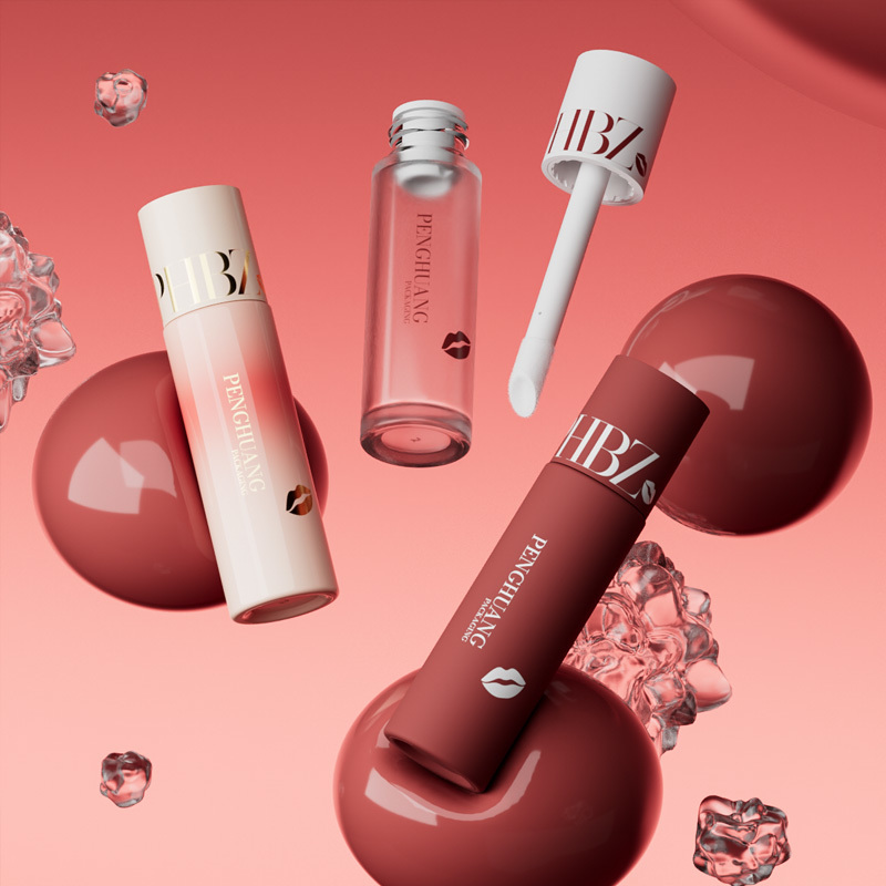 Cosmetic packaging — New Design 35ml Round Cosmetic Foundation Bottle for Concealer Liquid Packaging Makeup Lotion Lip Gloss Bottle with Brush Cap (3)