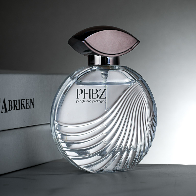 Cosmetic packaging — Custom Logo Square 50ml Luxury Glass Perfume Bottle Unique Wave Texture Empty Refillable Fragrance Spray Factory Supply (5)