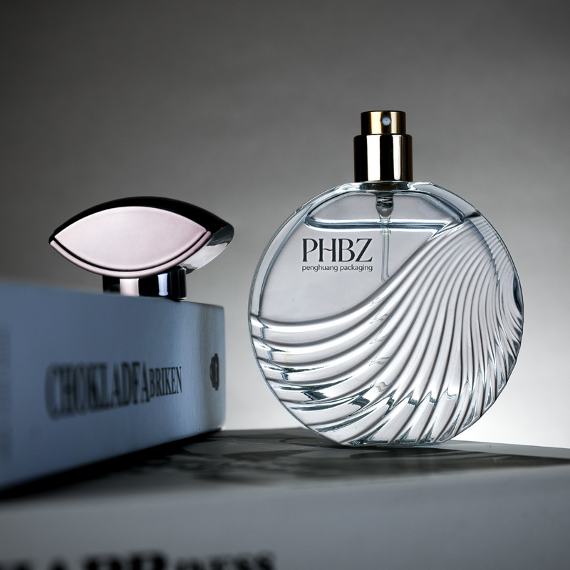 Cosmetic packaging — Custom Logo Square 50ml Luxury Glass Perfume Bottle Unique Wave Texture Empty Refillable Fragrance Spray Factory Supply (4)
