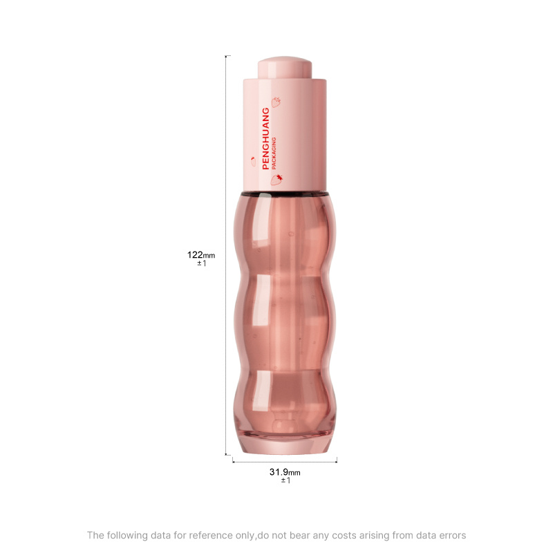 Cosmetic packaging — Luxury Glass Serum Packaging Bottle 30ml Curved Shape Dropper Container for OEM ODM Skincare Facial Essential Oil (5)