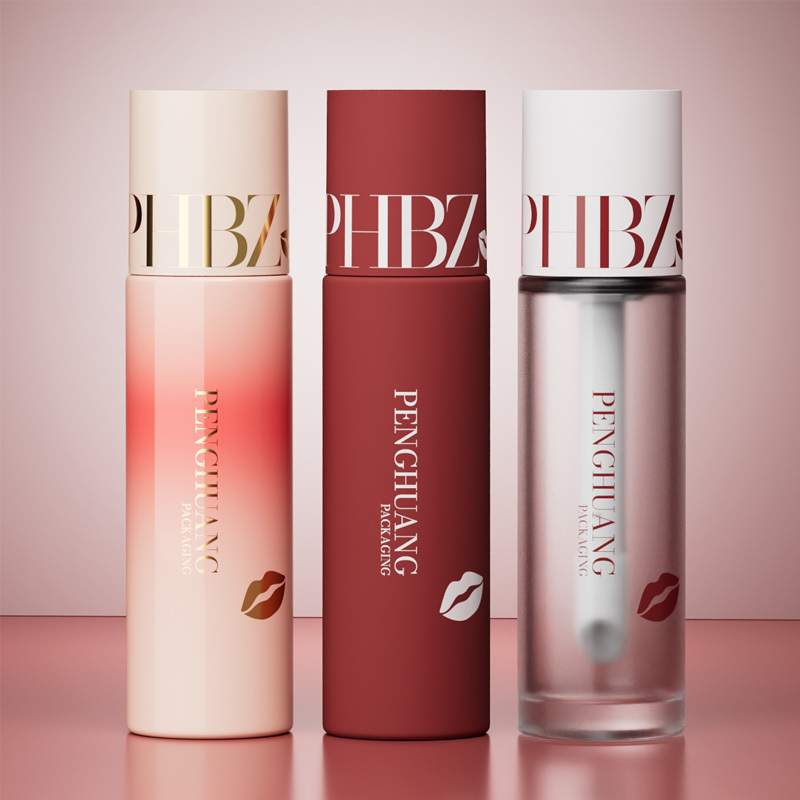 Cosmetic packaging — New Design 35ml Round Cosmetic Foundation Bottle for Concealer Liquid Packaging Makeup Lotion Lip Gloss Bottle with Brush Cap (2)