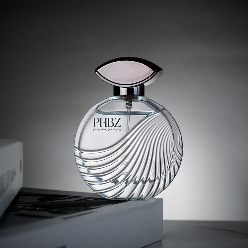 Cosmetic packaging — Custom Logo Square 50ml Luxury Glass Perfume Bottle Unique Wave Texture Empty Refillable Fragrance Spray Factory Supply (2)