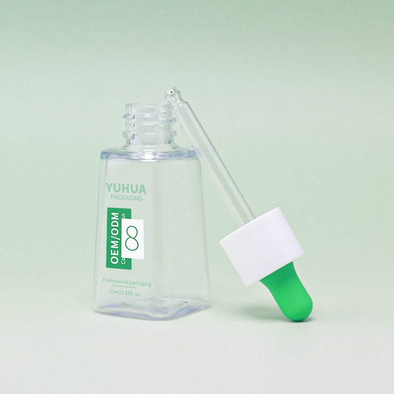 Cosmetic packaging — New Design 50ml PET Plastic Serum Bottle Eco-friendly Cosmetic Container Skincare Lotion Oil Customized Color Dropper Cap Screen (6)