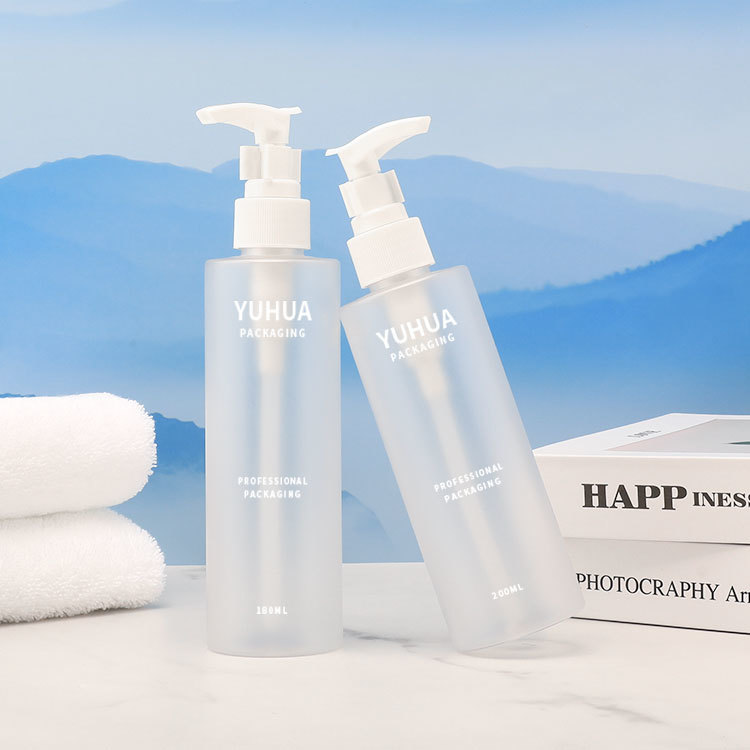 Cosmetic packaging — Biodegradable PET Plastic Lotion Pump Bottle 120ml 150ml 180ml 200ml for Shampoo Facial Cleanser (3)