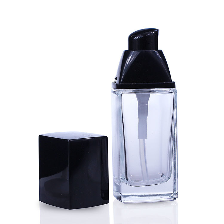 Cosmetic packaging — Luxury Packaging 30ml Frosted Empty Square Bottle Foundation Bottle Liquid Makeup Glass Plastic Pump Glass Products Cosmetic (2)