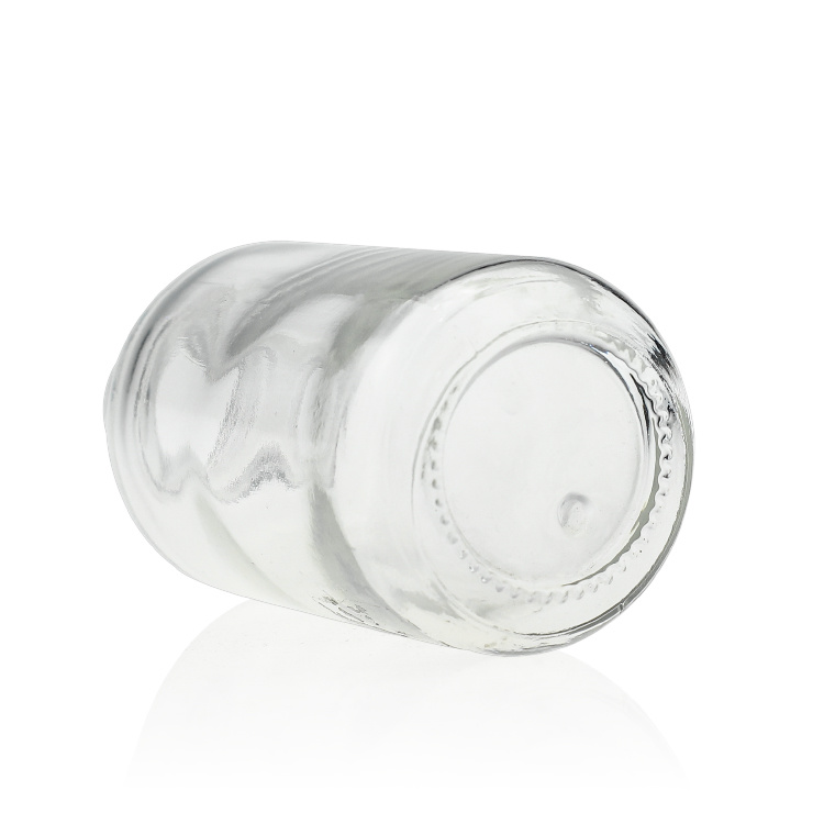 Cosmetic packaging — 30ml 55ml clear round lotion foundation glass pump bottle with golden collar (4)