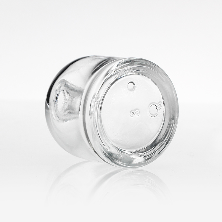 Cosmetic packaging — 30ml clear glass essential oil serum bottles with gold aluminium collar dropper cosmetic packaging (5)