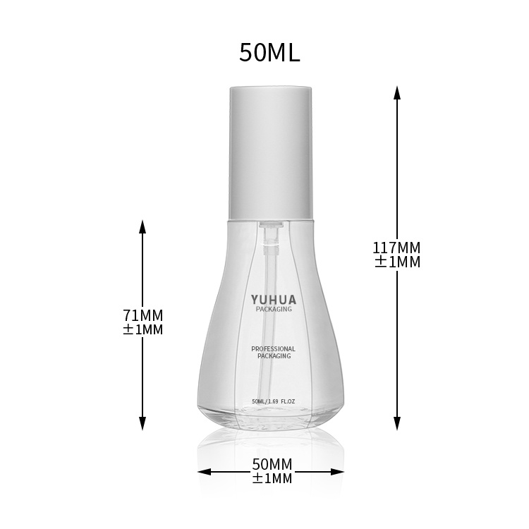 Cosmetic packaging — Custom Wholesale Color Hair Oil Bottles 50ml Pump PETG Plastic Bottle for Lotion Hair Serum Bottle Packaging (6)