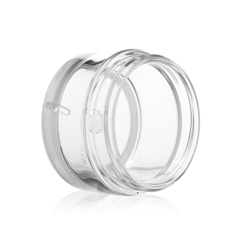 Cosmetic packaging — 50g PET Face Care Cream Jar Customized Container White Lid Clear Empty Cosmetic Packaging Containers Plastic Jars Round Accepted (3)