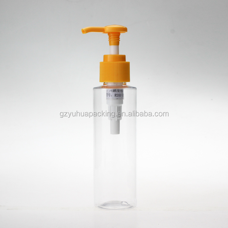 Cosmetic packaging — 120ml High-quality transparent  Empty Plastic bottle with pump (5)