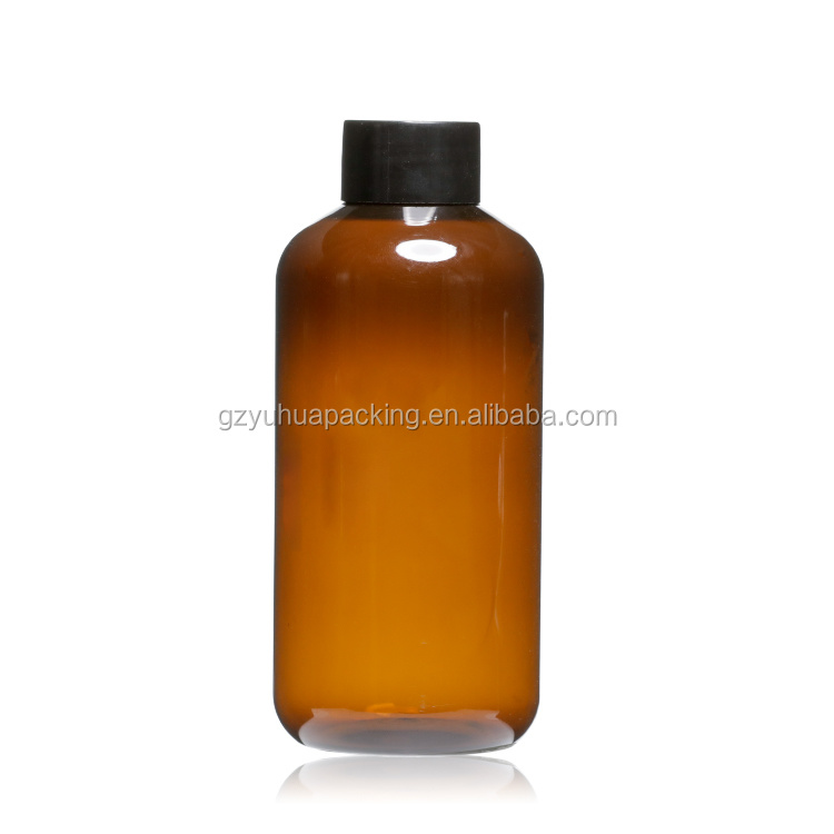 Cosmetic packaging — 250ml Empty Amber Plastic PET Glass Bottle (2)