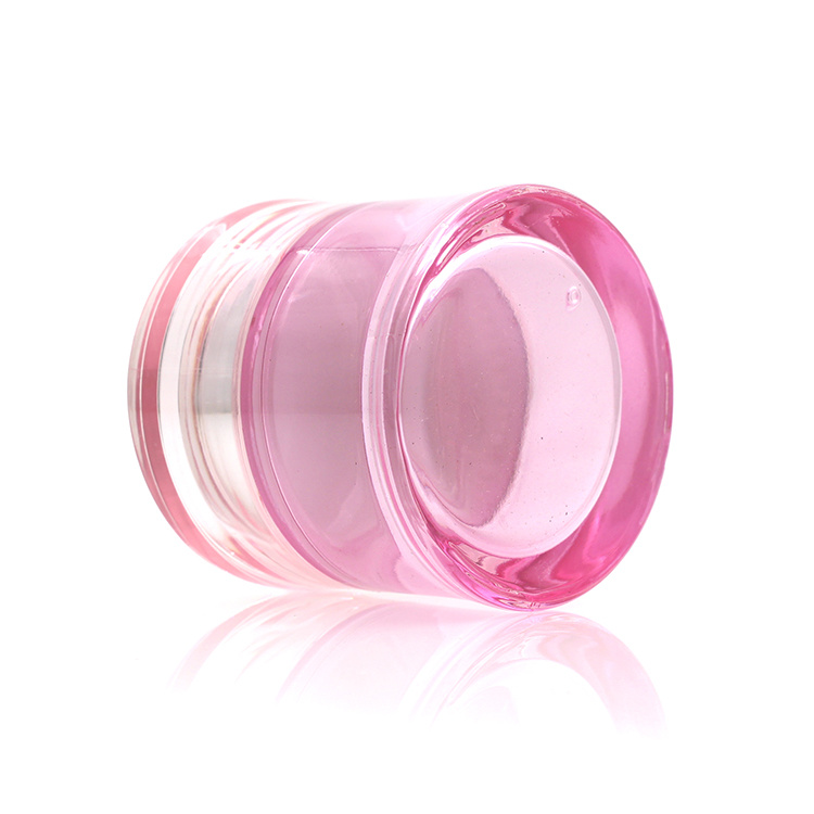 Cosmetic packaging — Glass jar 30g 50g pink color Face Cream Jars Container Cosmetic Packaging Set for Skin Jar  Manufacturer (6)