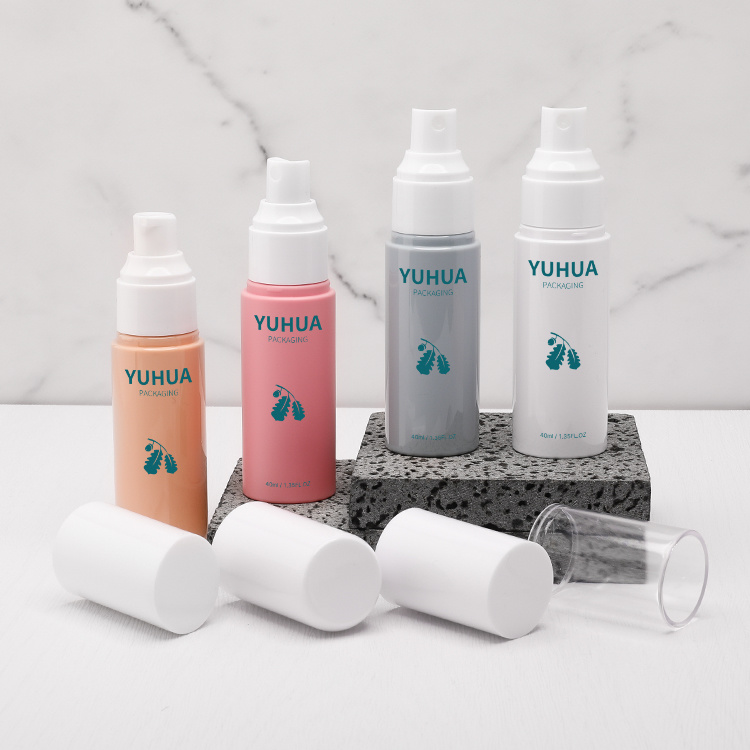 Cosmetic packaging — Empty sprayer plastic bottle 40ml 50ml 60ml cosmetics packaging container custom sunscreen spray bottles for Moisture skincare (2)