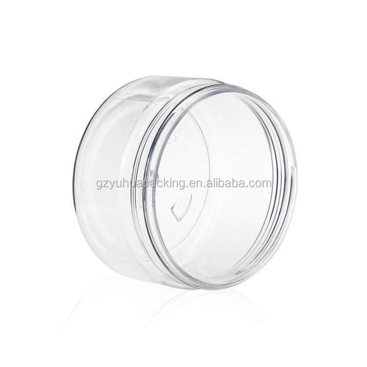 Cosmetic packaging — 250ml Recycling Plastic PET Clear Empty Packaging Jar Containers (4)