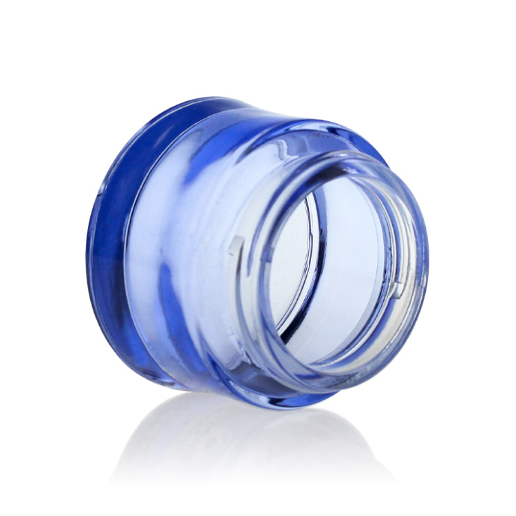 Cosmetic packaging — Glass jar 30g 50g Cosmetic cream Package Blue skin care for face cream glass jar Manufacturer (5)