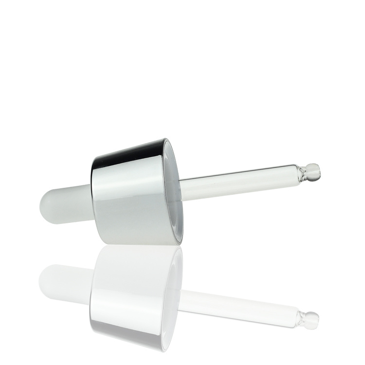 Cosmetic packaging — Luxury 35ml silver glass cosmetic packaging serum bottle with dropper Container Manufacturers (2)