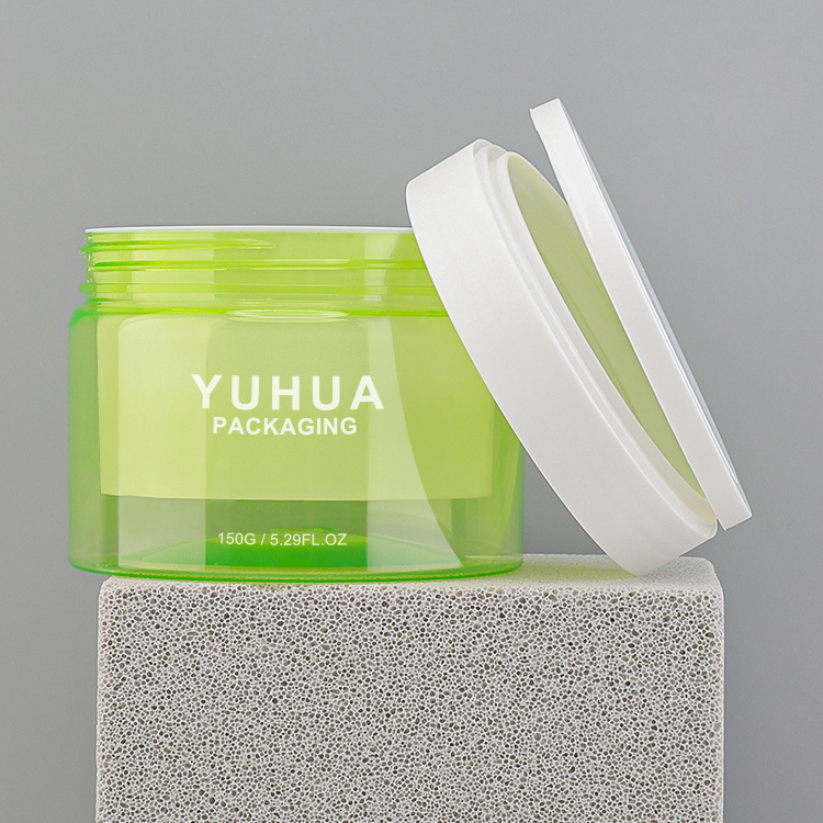Cosmetic packaging — Custom150g360g pink Pet Luxury Cosmetic Containers Jar Replaceable Refillable Empty Cosmetic Cream Jar Bottle (5)