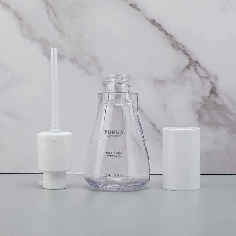 Cosmetic packaging — Custom Wholesale Color Hair Oil Bottles 50ml Pump PETG Plastic Bottle for Lotion Hair Serum Bottle Packaging (2)