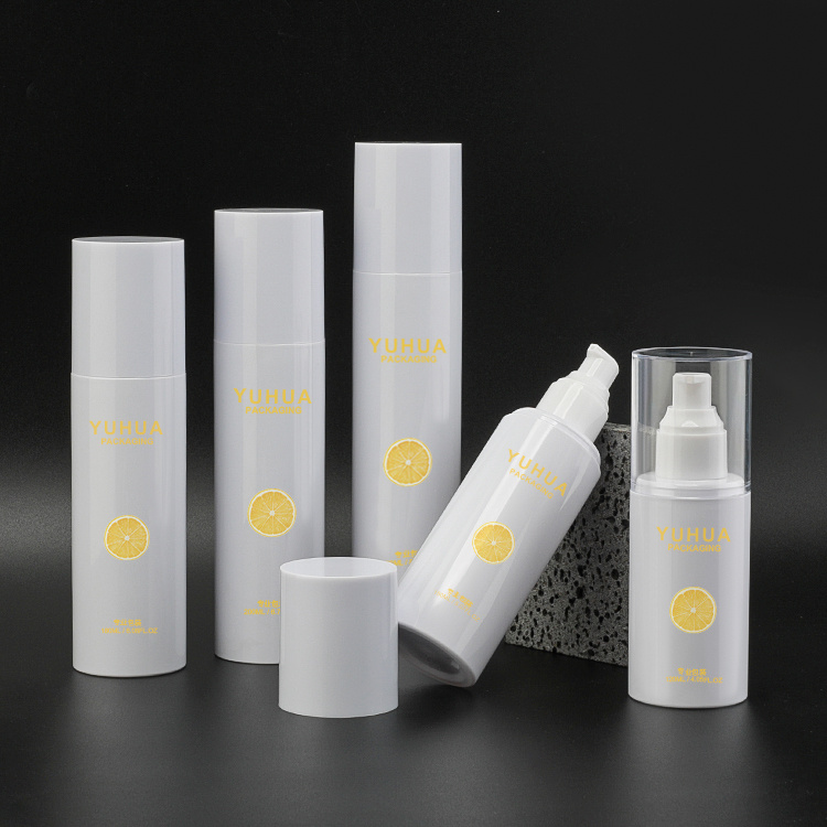 Cosmetic packaging — Recycled Refillable Cosmetic Plastic Bottle White Transparent Plastic Spray Bottle 100/120/150/180/200/250ml for Cosmetic (2)
