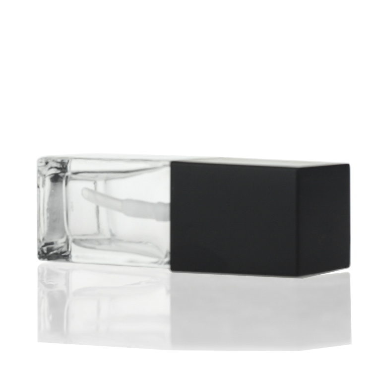 Cosmetic packaging — Luxury  25ml Glass bottle packaging Square Liquid clear Foundation Bottle Lotion Pump (4)