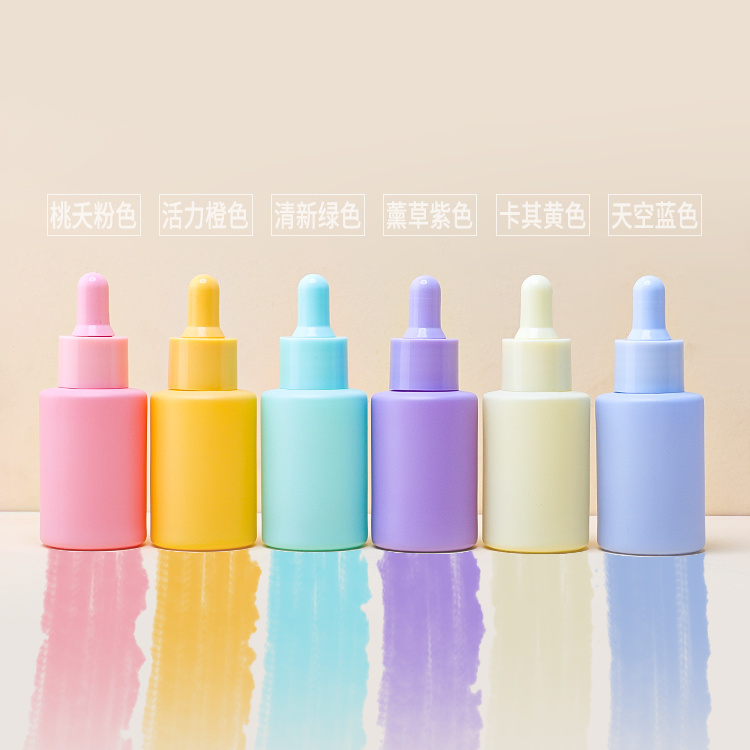 Cosmetic packaging — Frosted Cosmetic Skin Care Serum & Essential Oil Eye Drop & Body/Face Care Empty Glass Dropper Bottle 30ml (2)