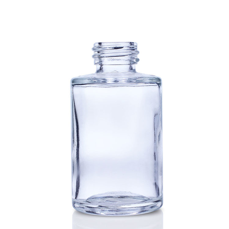 Cosmetic packaging — Empty Clear Black Pump Bottle makeup containers Liquid Foundation Packaging Glass Bottle Cosmetic (4)