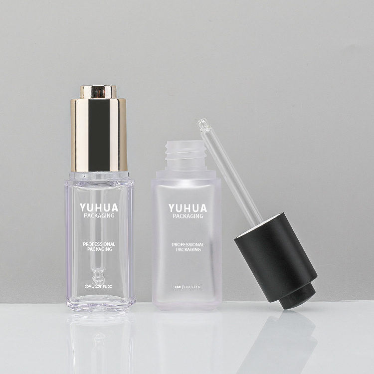 Cosmetic packaging — High Quality Custom Empty Serum Essential Oil Skincare Plastic Dropper Bottle Cosmetic Packaging Serum Plastic Bottle 30ml (3)