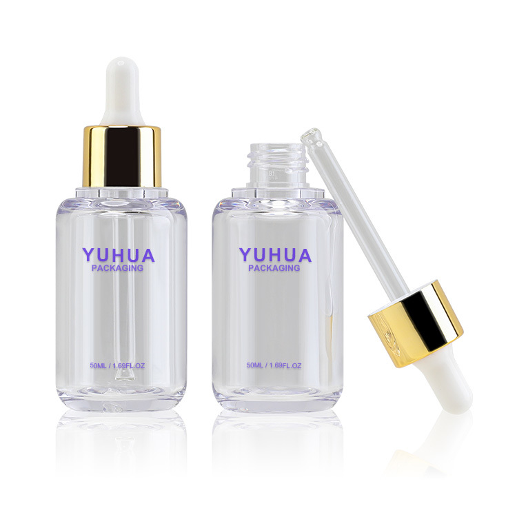 Cosmetic packaging — Recycled cosmetic packaging plastic serum bottle 1oz 30ml with dropper cap Refillable dropper bottle (6)