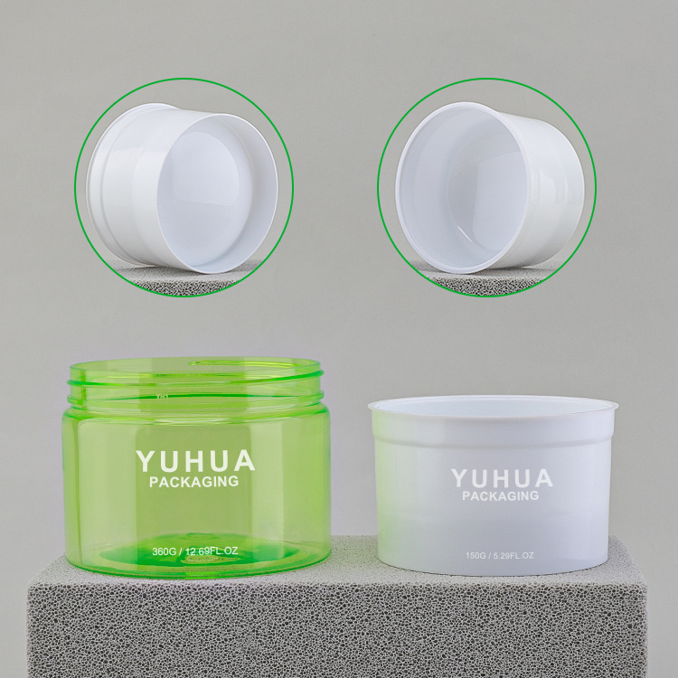 Cosmetic packaging — Custom150g360g pink Pet Luxury Cosmetic Containers Jar Replaceable Refillable Empty Cosmetic Cream Jar Bottle (6)